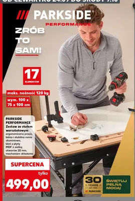 Zestaw ze stołem warsztatowym Parkside Performance promocja w Kaufland