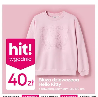 Bluza dziewczęca Hello Kitty promocja w Pepco
