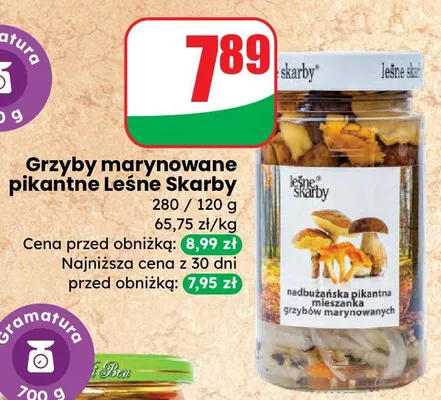 Grzyby marynowane pikantne Leśne promocja w Dino