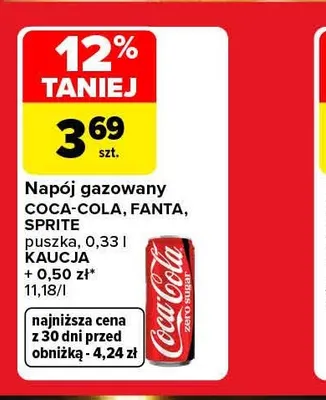 Napój gazowany Fanta promocja w Carrefour