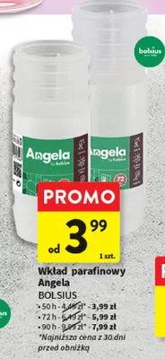 Wkład parafinowy Angela BOLSIUS promocja w Intermarche