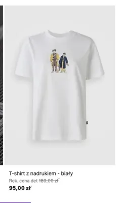 T-shirt z nadrukiem New Balance - biały promocja w Lounge by Zalando