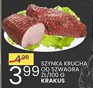 Szynka krucha lub savanna promocja w Wafelek