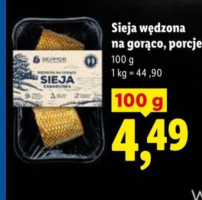 Sieja wędzona na gorąco porcje Seamor promocja w Lidl