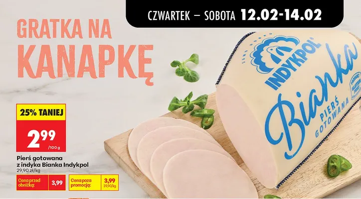 Pierś gotowana z indyka promocja w Biedronka