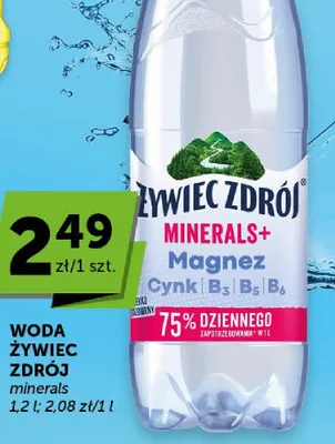 Woda Żywiec Zdrój minerals magnez cynk promocja w Euro Sklep