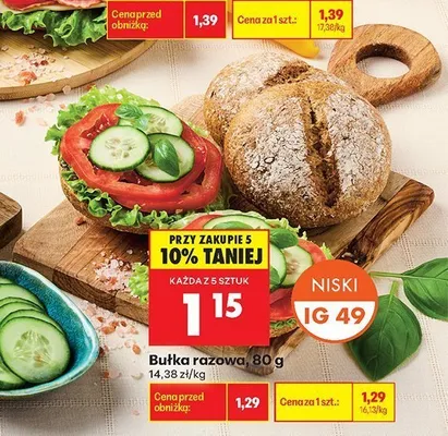 Bułka razowa promocja w Biedronka