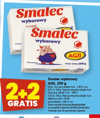 Smalec wyborowy AGII promocja w Twój Market