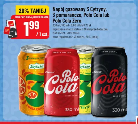 Napój gazowany Zbyszko Polo Cola promocja w POLOmarket