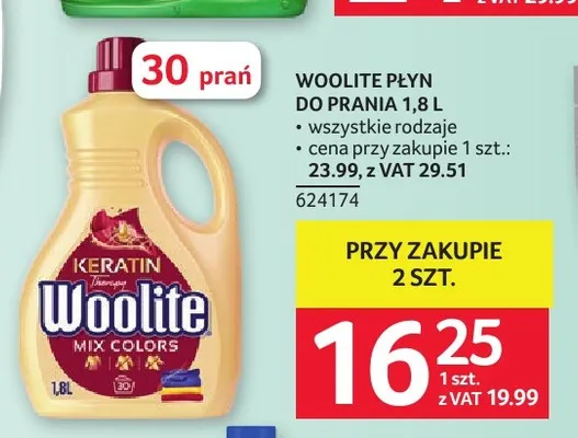 Płyn do prania Woolite promocja w Selgros