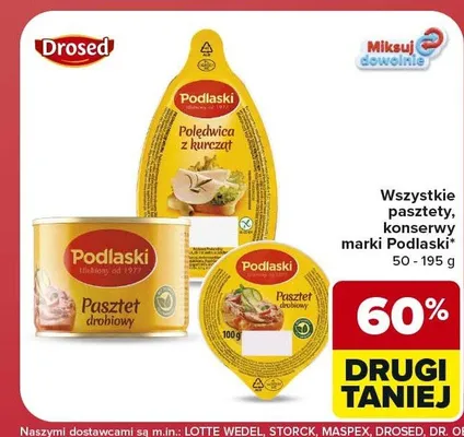 Pasztety i konserwy Podlaski promocja w Carrefour