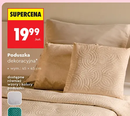 Poduszka dekoracyjna Smukee 45x45 cm promocja w Biedronka