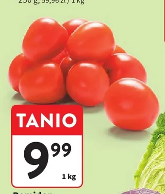 Pomidory śliwkowe promocja w Intermarche
