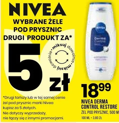 Żel pod prysznic Nivea Derma Control Restore promocja w Drogerie Natura