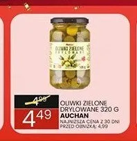 Oliwki zielone drylowane Auchan promocja w Wafelek