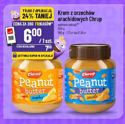 Krem z orzechów arachidowych Chrup Crunchy promocja w POLOmarket
