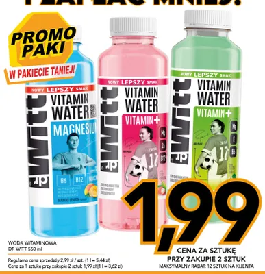 Woda witaminowa Dr Witt Magnesium mango lemon promocja w Kupiec