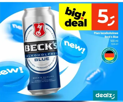 Piwo bezalkoholowe Beck's Blue promocja w Dealz