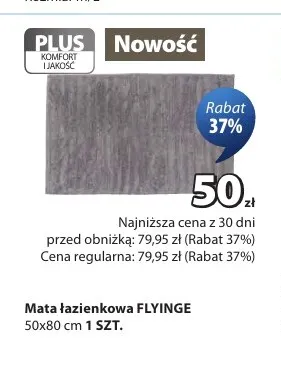 Mata łazienkowa Flyinge 50x80 cm promocja w Jysk