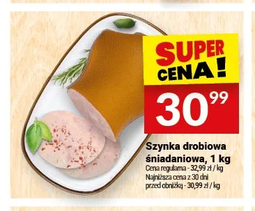 Szynka drobiowa śniadaniowa promocja w Twój Market