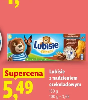 Lubisie z nadzieniem czekoladowym promocja w Lidl
