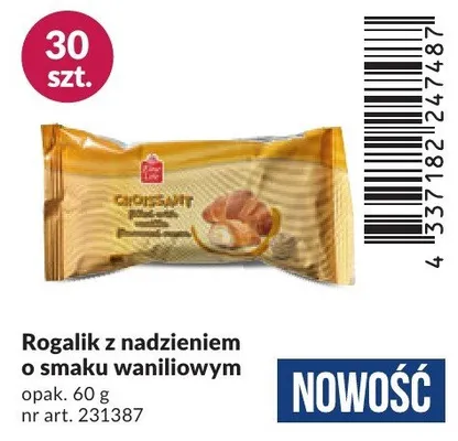 Rogalik z nadzieniem o smaku waniliowym promocja w Makro