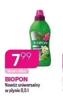 Nawóz uniwersalny w płynie Biopon promocja w Drogerie Koliber