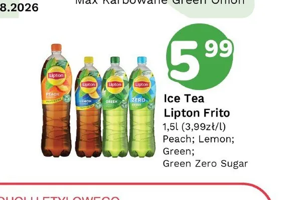 Napój herbaciany Lipton Ice Tea Lemon promocja w Limonka
