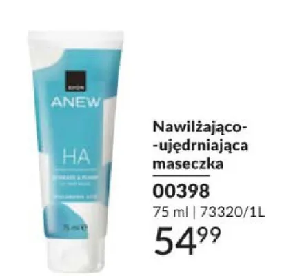 Nawilżająco-ujędrniająca maseczka Avon Anew HA promocja w AVON