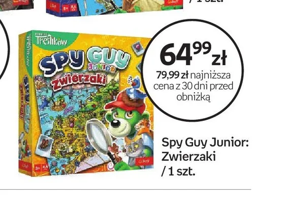 Gra planszowa Spy Guy Junior: Zwierzaki promocja w Empik