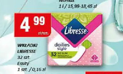 Wkładki higieniczne Libresse Dailies Style promocja w Chorten