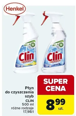Płyn do czyszczenia szyb różne rodzaje promocja w Carrefour