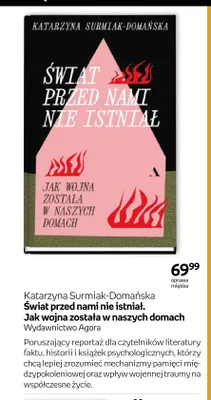 Książka Katarzyna Surmiak-Domańska Świat przed nami nie istniał. Jak wojna została w naszych domach promocja w Empik