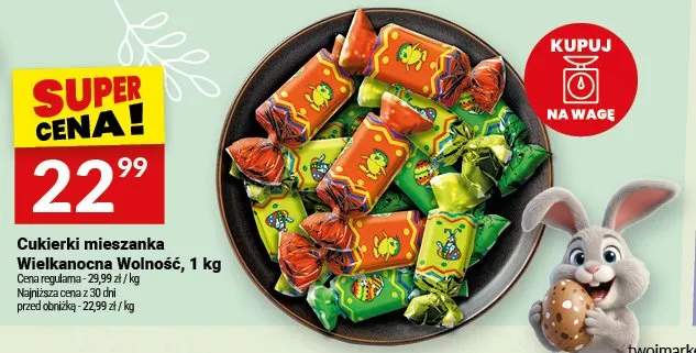 Cukierki mieszanka Wielkanocna Wolność promocja w Twój Market