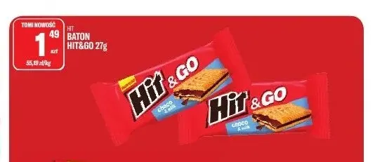 Baton Hit & Go promocja w Tomi Markt