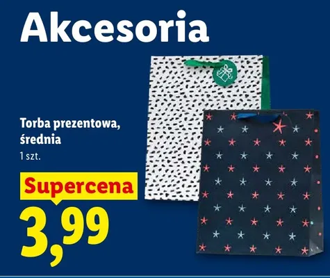 Torba prezentowa średnia promocja w Lidl