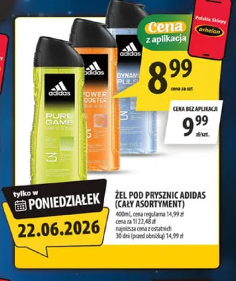 Żel pod prysznic Adidas promocja w Arhelan