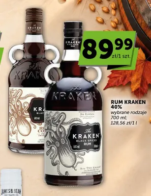 Rum Kraken 40% Roast Coffee promocja w Groszek