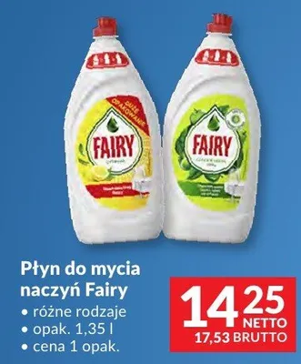 Płyn do mycia naczyń Fairy promocja w Makro
