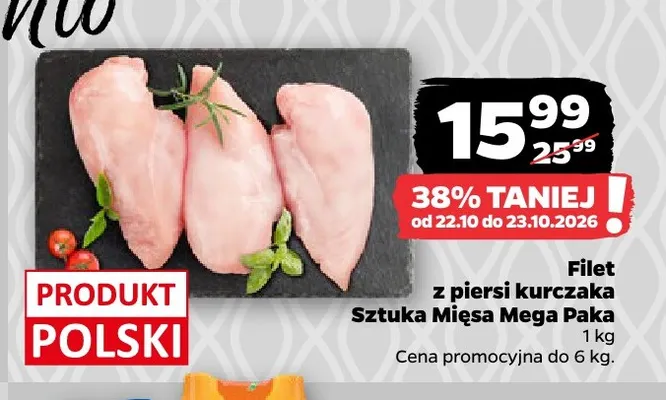 Filet z piersi kurczaka Sztuka Mięsa Mega Paka promocja w Netto