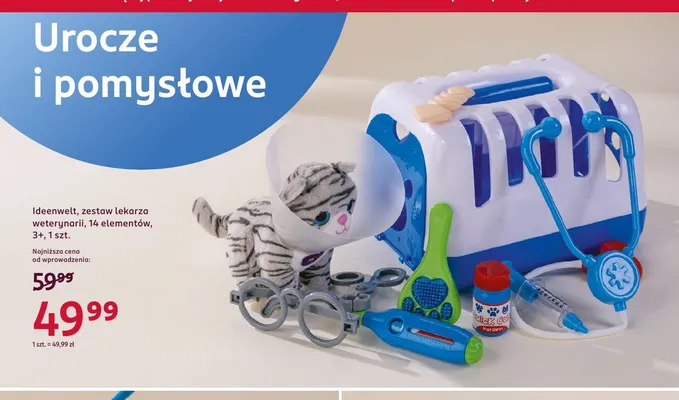 Zestaw lekarza weterynarii Ideenwelt 14 elementów promocja w Rossmann