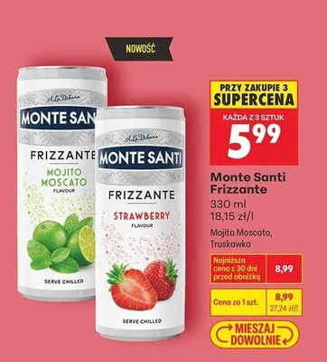 Wino Frizzante Mojito Moscato, Truskawka promocja w Biedronka