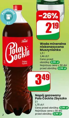 Napój gazowany Polo Cockta Zbyszko promocja w Dino