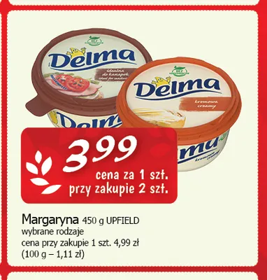 Margaryna Delma idealna do kanapek promocja w CEZAR Delikatesy