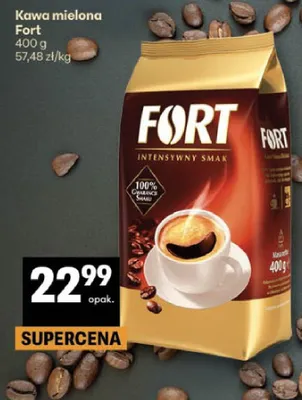 Kawa mielona Fort intensywny smak promocja w Delikatesy Centrum
