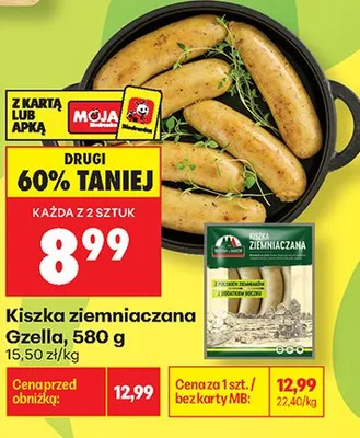 Kiszka ziemniaczana Gzella promocja w Biedronka