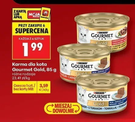 Karma dla kota Gourmet Gold promocja w Biedronka