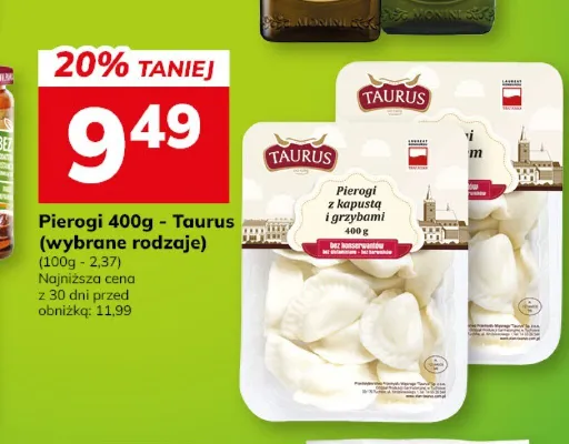 Pierogi z kapustą i grzybami Taurus promocja w Hitpol