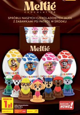 Jajko niespodzianka Meltié Psi Patrol promocja w Biedronka