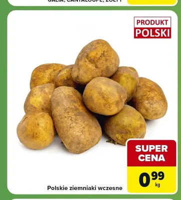 Ziemniaki wczesne polskie promocja w Carrefour Express